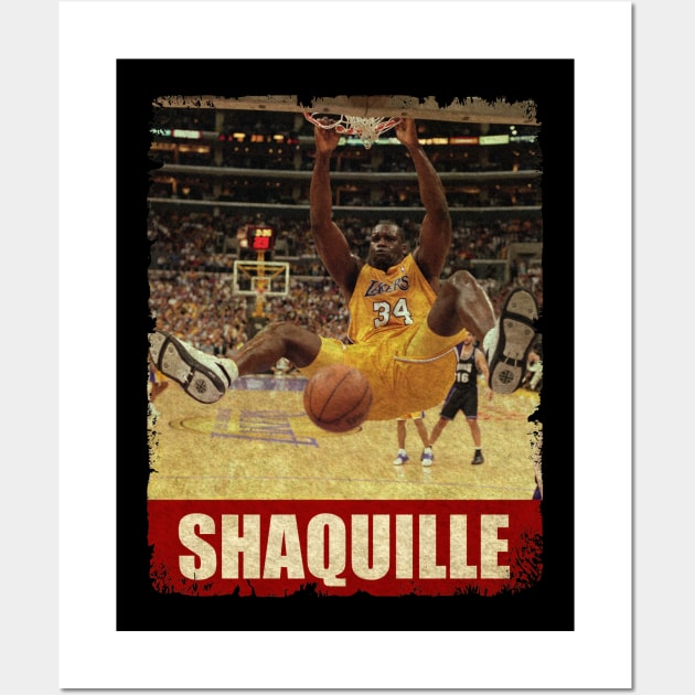 Shaquille O'neal - NEW RETRO STYLE Wall Art by FREEDOM FIGHTER PROD